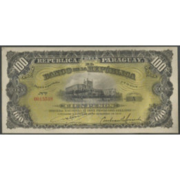 Paraguay 100 Pesos L26 Dic 1907 P159