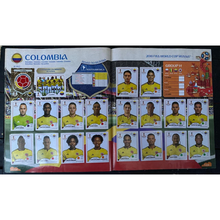 Futbol - Mundial Rusia 2018 Panini Pasta blanda reverso
