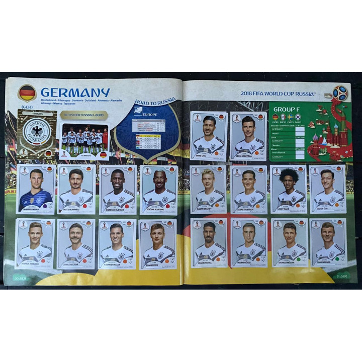 Futbol - Mundial Rusia 2018 Panini Pasta blanda reverso
