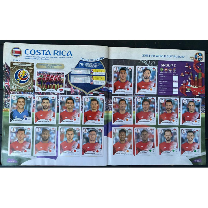 Futbol - Mundial Rusia 2018 Panini Pasta blanda reverso
