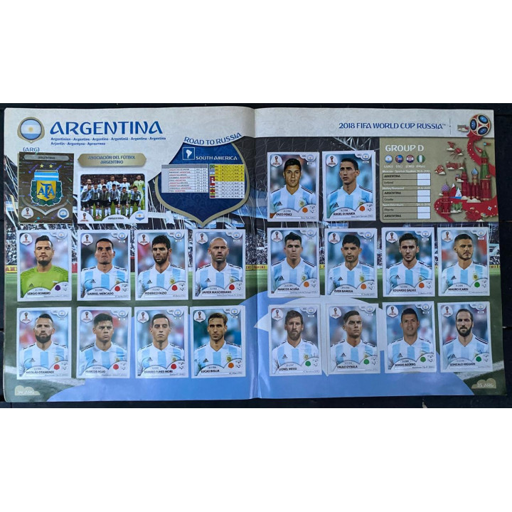 Futbol - Mundial Rusia 2018 Panini Pasta blanda reverso