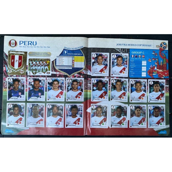 Futbol - Mundial Rusia 2018 Panini Pasta blanda reverso