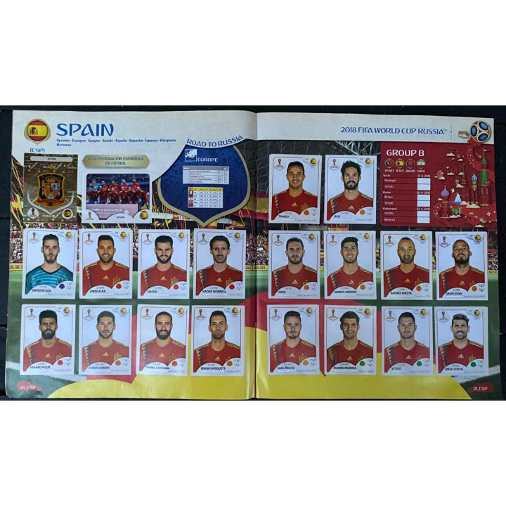 Futbol - Mundial Rusia 2018 Panini Pasta blanda reverso