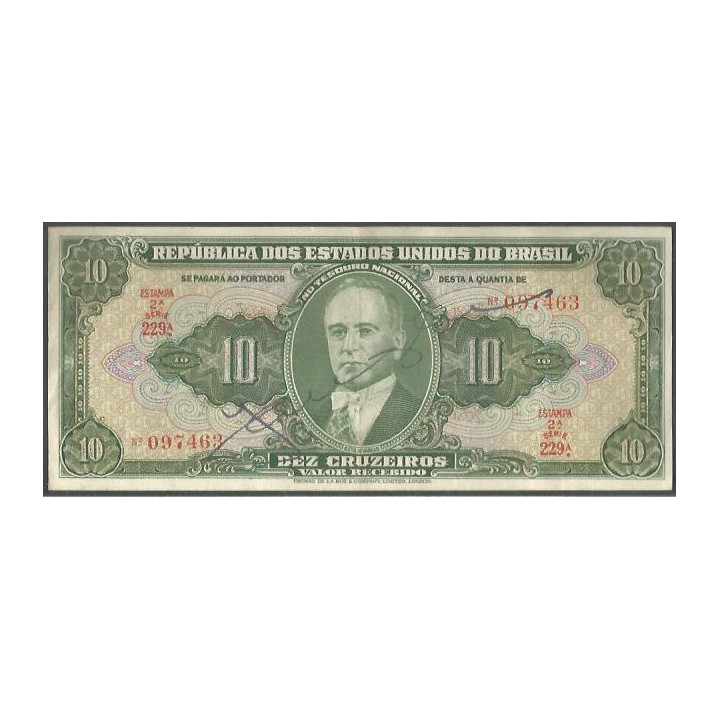Brasil 10 Cruzeiros ND1950 P143