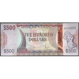 Guyana 500 Dollars ND2024 P37-3