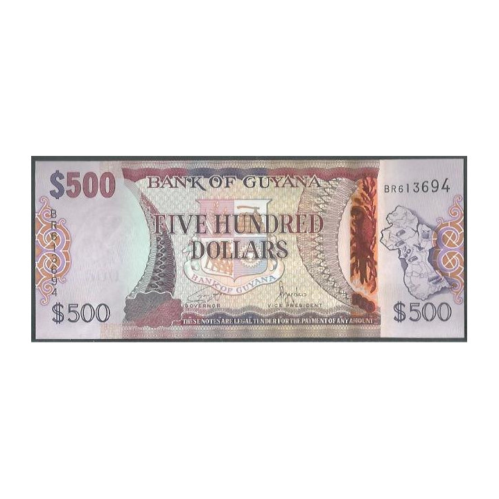 Guyana 500 Dollars ND2024 P37-3