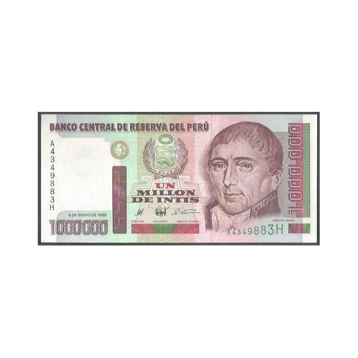 Peru 1.000.000 Intis 5 Ene 1990 P148