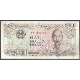 Vietnam 2.000 Dong 1988 P107a