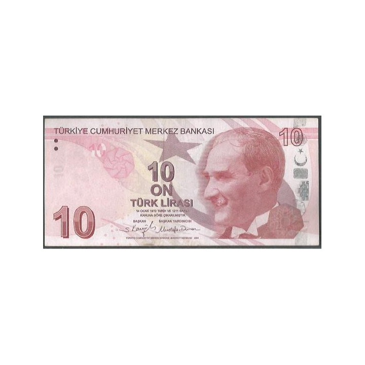 Turkya 10 Liras L1970 (2009) P223f