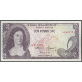 Billete de 2 Pesos 20 Jul 1976 BGW096