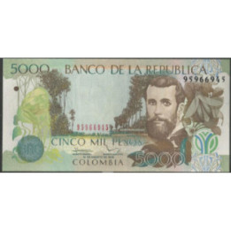 Billete de 5.000 Pesos 19 Ago 2012 BGW546