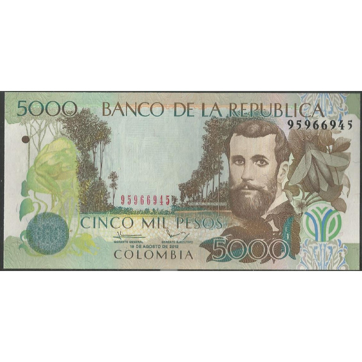 Billete de 5.000 Pesos 19 Ago 2012 BGW546