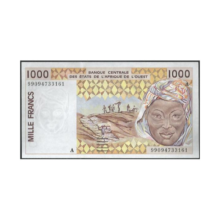 Costa de Marfil 1.000 Francs 1999 P111Ai