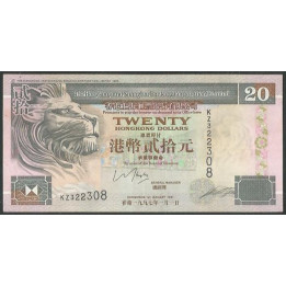 Hong Kong - THK&SBC 20 Dollars 1 Ene 1997 P201c