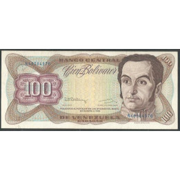 Venezuela 100 Bolivares 8 Dic 1992 N 8 Dig P66e