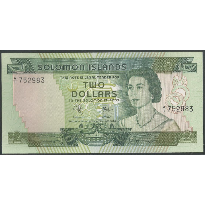 Islas Solomon 2 Dollars ND1977 P5a