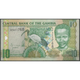 Gambia 10 Dalasis ND2001-5 Firma 15 P21c