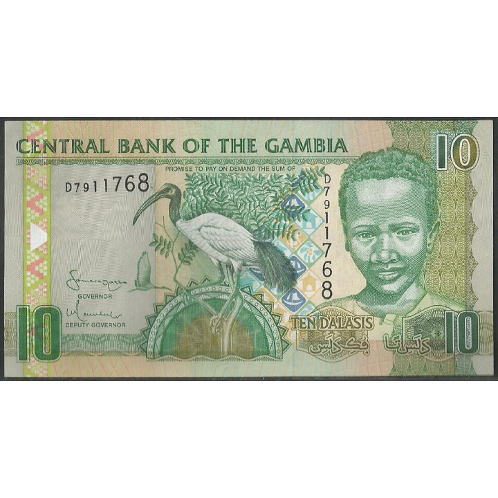 Gambia 10 Dalasis ND2001-5 Firma 15 P21c