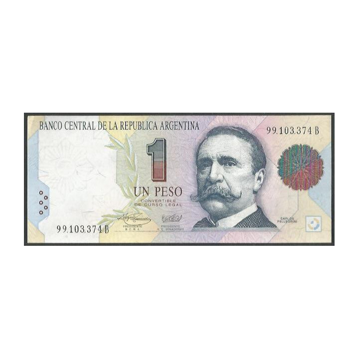Argentina 1 Peso ND1993 Serie B P339b