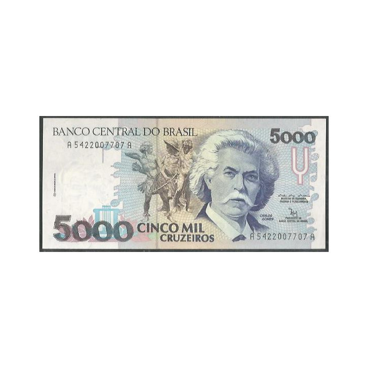 Brasil 5.000 Cruzeiros ND1990-3 P232b