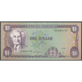 Jamaica 1 Dollar 1 Jul 1989 P68Ac