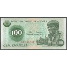 Angola 100 Kwanzas 11 Nov 1976 P111a