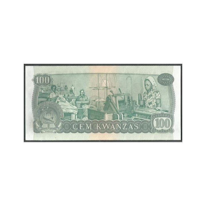 Angola 100 Kwanzas 11 Nov 1976 P111a reverso