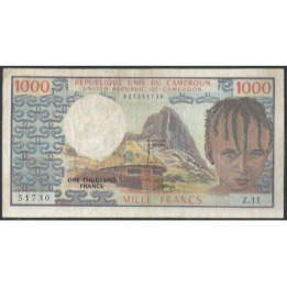 Camerun 1.000 Francs nd1974 P16a