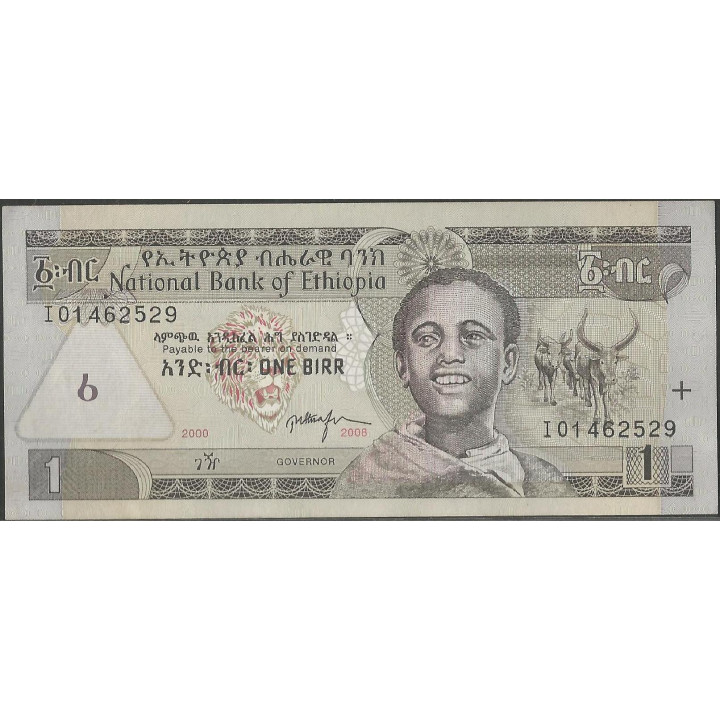 Etiopia 1 Birr 2008 Firma 6 P46e