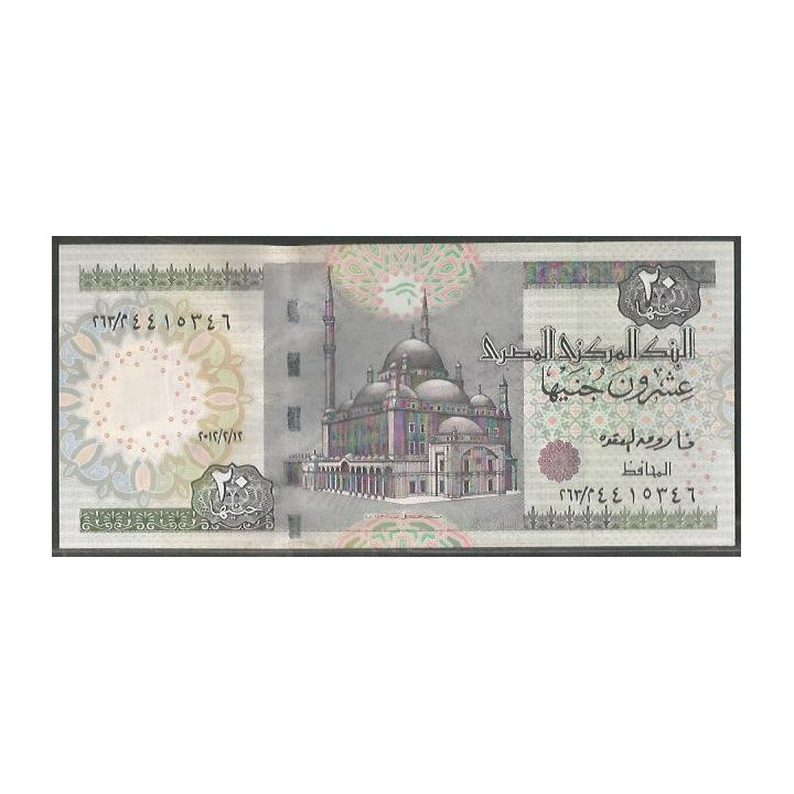 Egipto 20 Pounds 12 Feb 2012 P65h