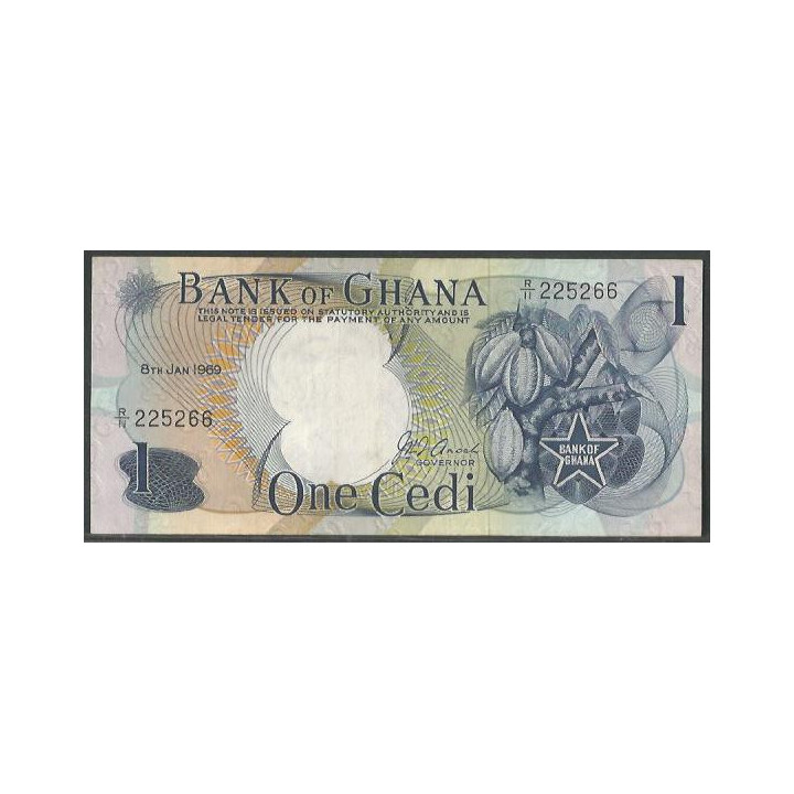 Ghana 1 Cedi 8 Ene 1969 P10b