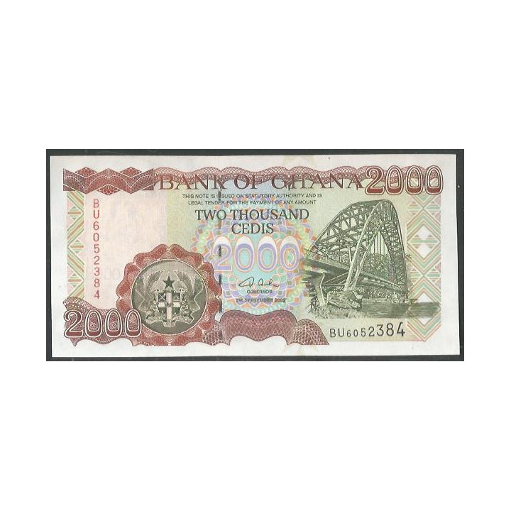 Ghana 2.000 Cedis 2 Sep 2002 P33g