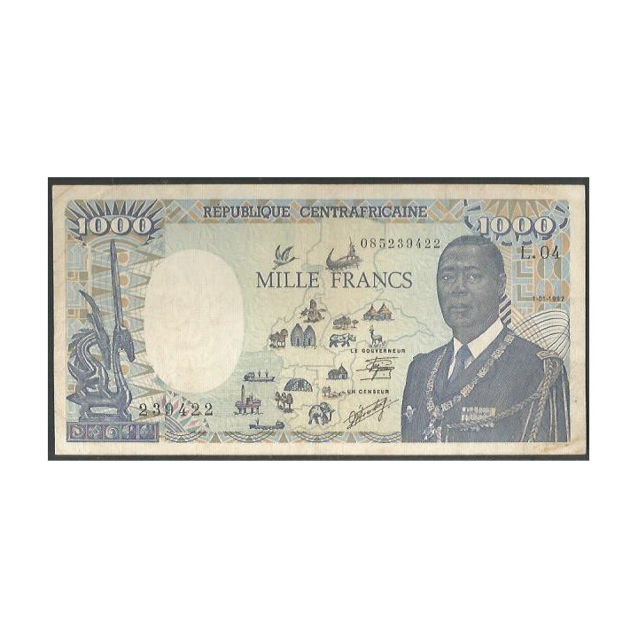 Republica Centroafricana 1.000 Francs 1 Ene 1987 P16