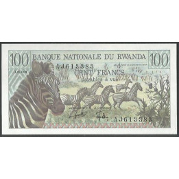 Rwanda 100 Francs 1 Ene 1978 P12a