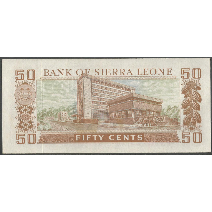 Sierra Leona 50 Cents ND1974 P4b reverso