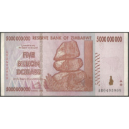 Zimbabwe 5.000.000.000 Dollars 5 Nov 2008 P85