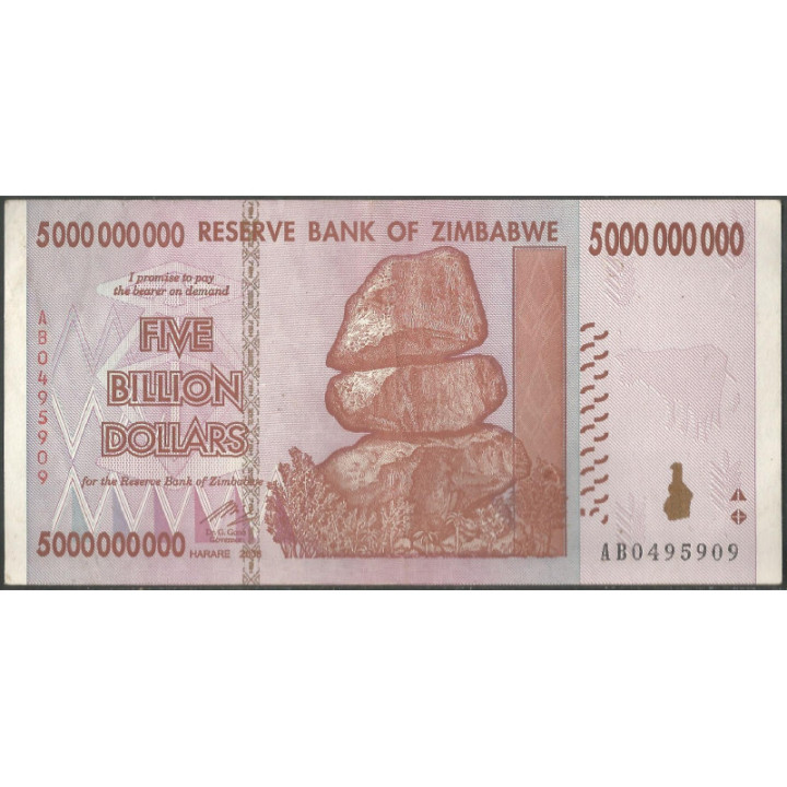 Zimbabwe 5.000.000.000 Dollars 5 Nov 2008 P85
