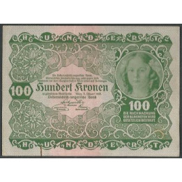 Austria 100 Krone 2 Ene 1922 P77
