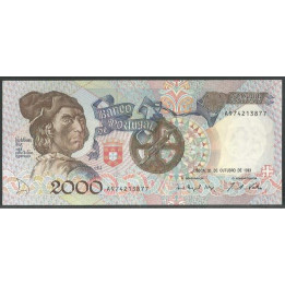 Portugal 2.000 Escudos 21 Oct 1993 P186d