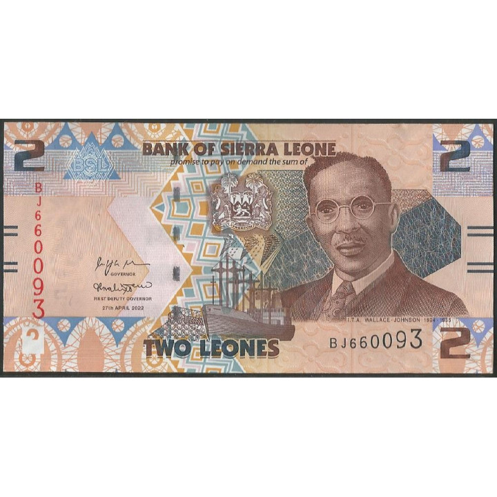 Sierra Leona 2 Leones 27 Abr 2022 P35