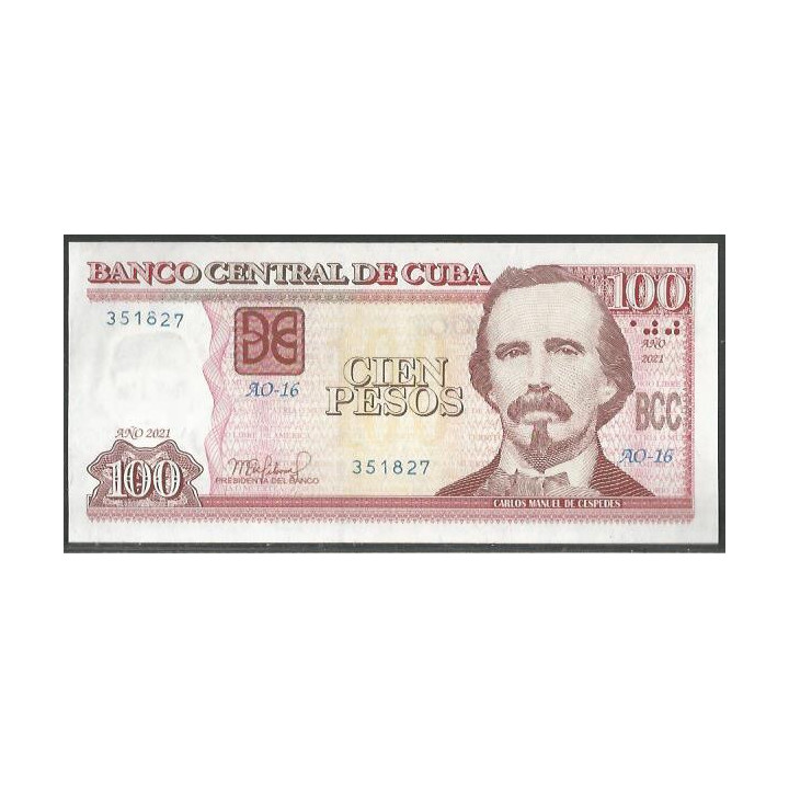 Cuba 100 Pesos 2021 P129m