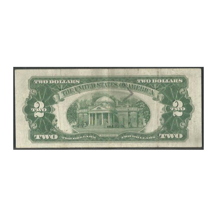Estados Unidos 2 Dollars 1953C P380c reverso