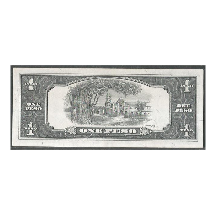 Filipinas 1 Piso ND1949-69 P133f reverso