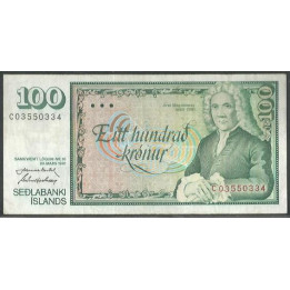 Islandia 100 Kronur 29 Mar 1961 (81) P50a4