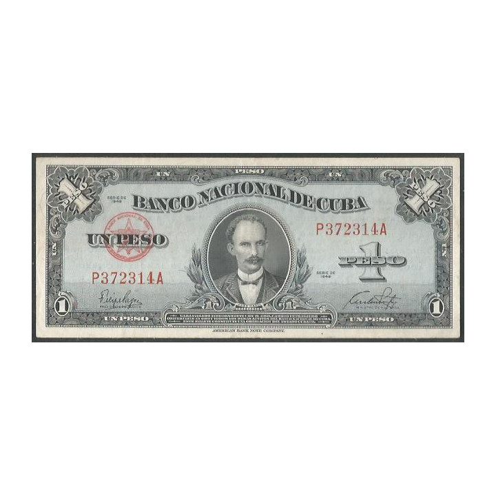 Cuba 1 Peso 1949 P77a