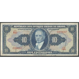 Brasil 10 Cruzeiros ND1943 P135a
