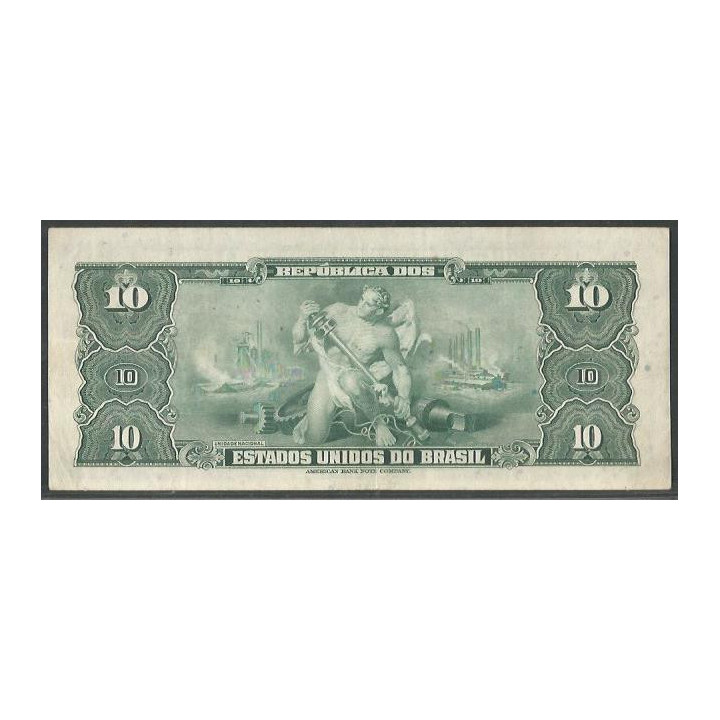 Brasil 10 Cruzeiros ND1943 P135a reverso