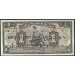 Bolivia 1 Boliviano ND1929 Serie U4 P112