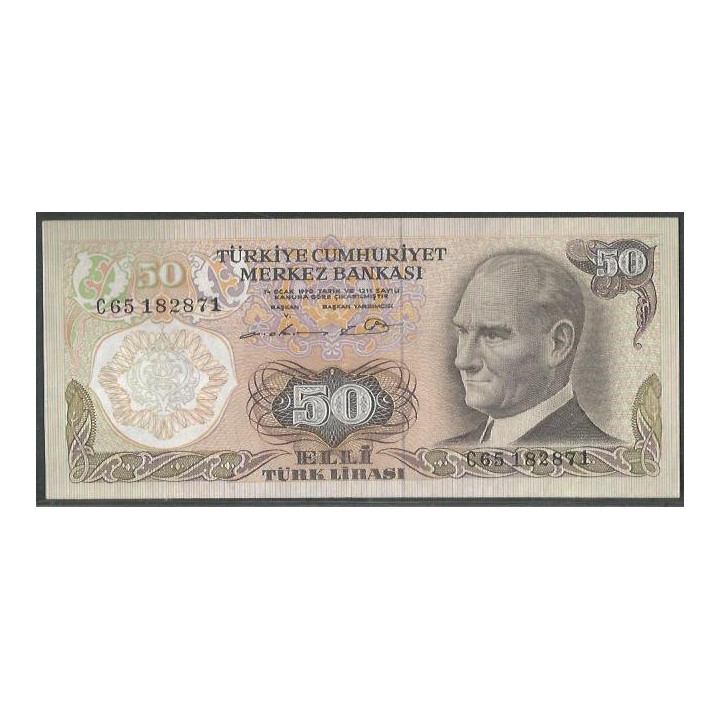 Turkya 50 Liras L1970 (76) P188