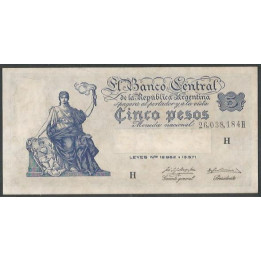 Argentina 5 Pesos ND1951-9 Serie H P264(5)